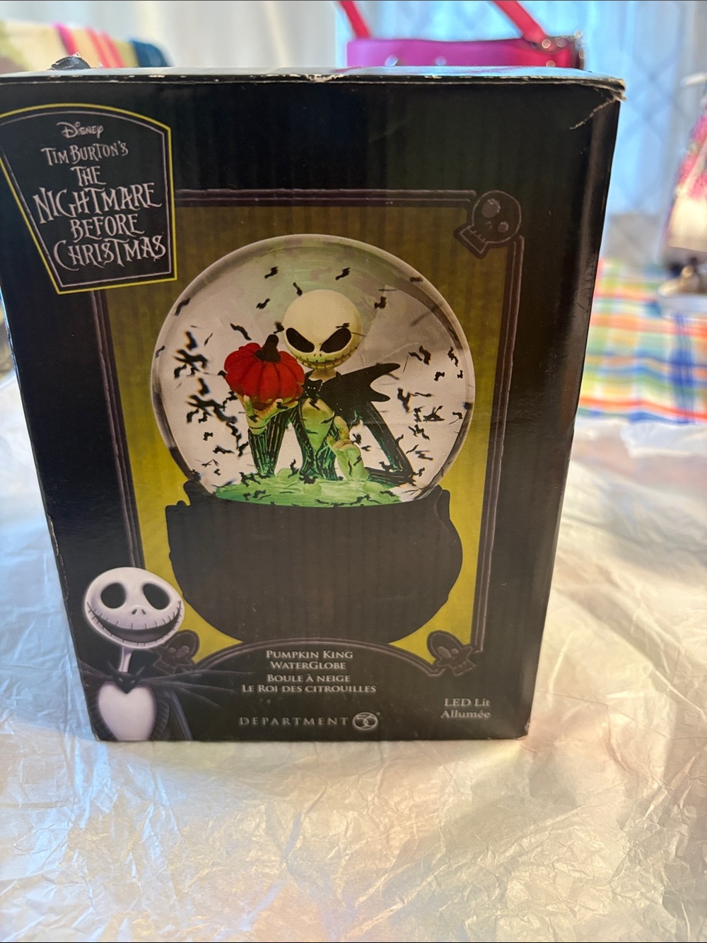 The nightmare before Christmas, pumpkin king, water globe